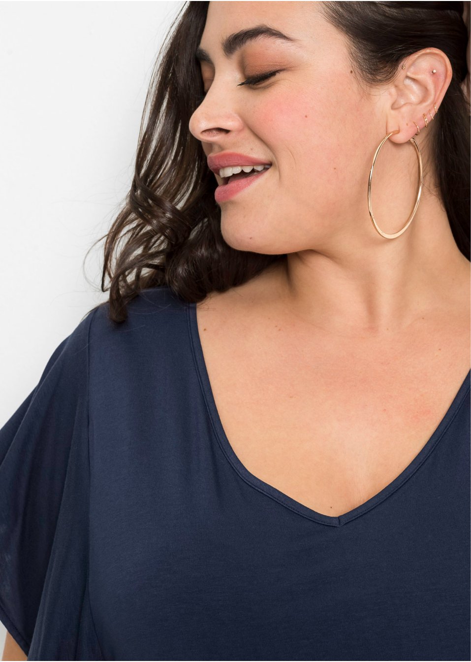 Robe en jersey à manches volantées