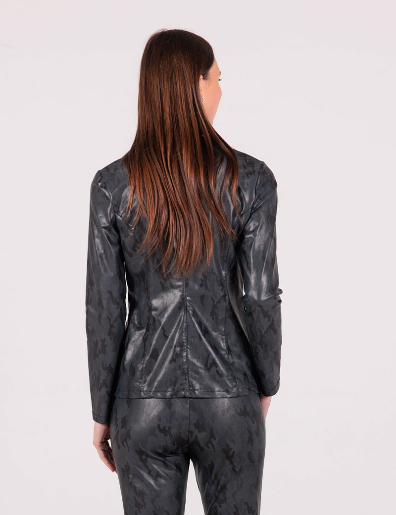HBT EUPHORIA | SOHO VESTE NOIR EFFET CUIR