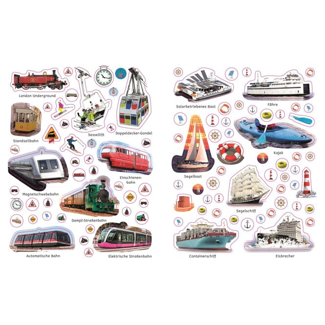 Stickerlexikon - Fahrzeuge - Mit über 600 Stickern