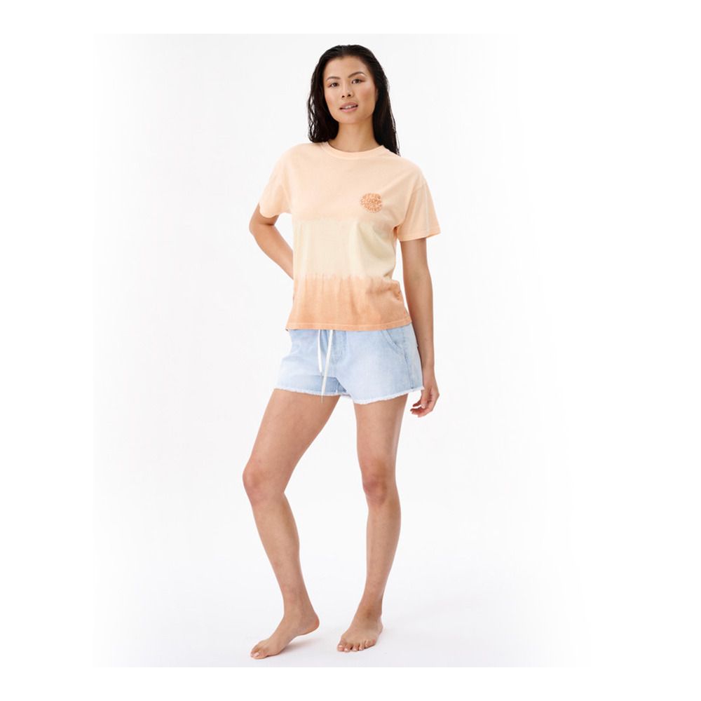 Rip Curl WETTIE ICON RELAXED - Tee-shirt Femme peach