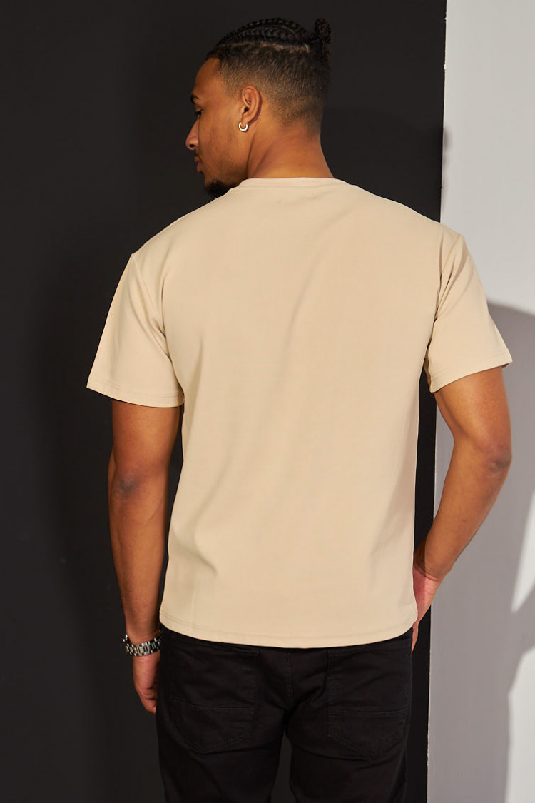 T-shirt basic beige