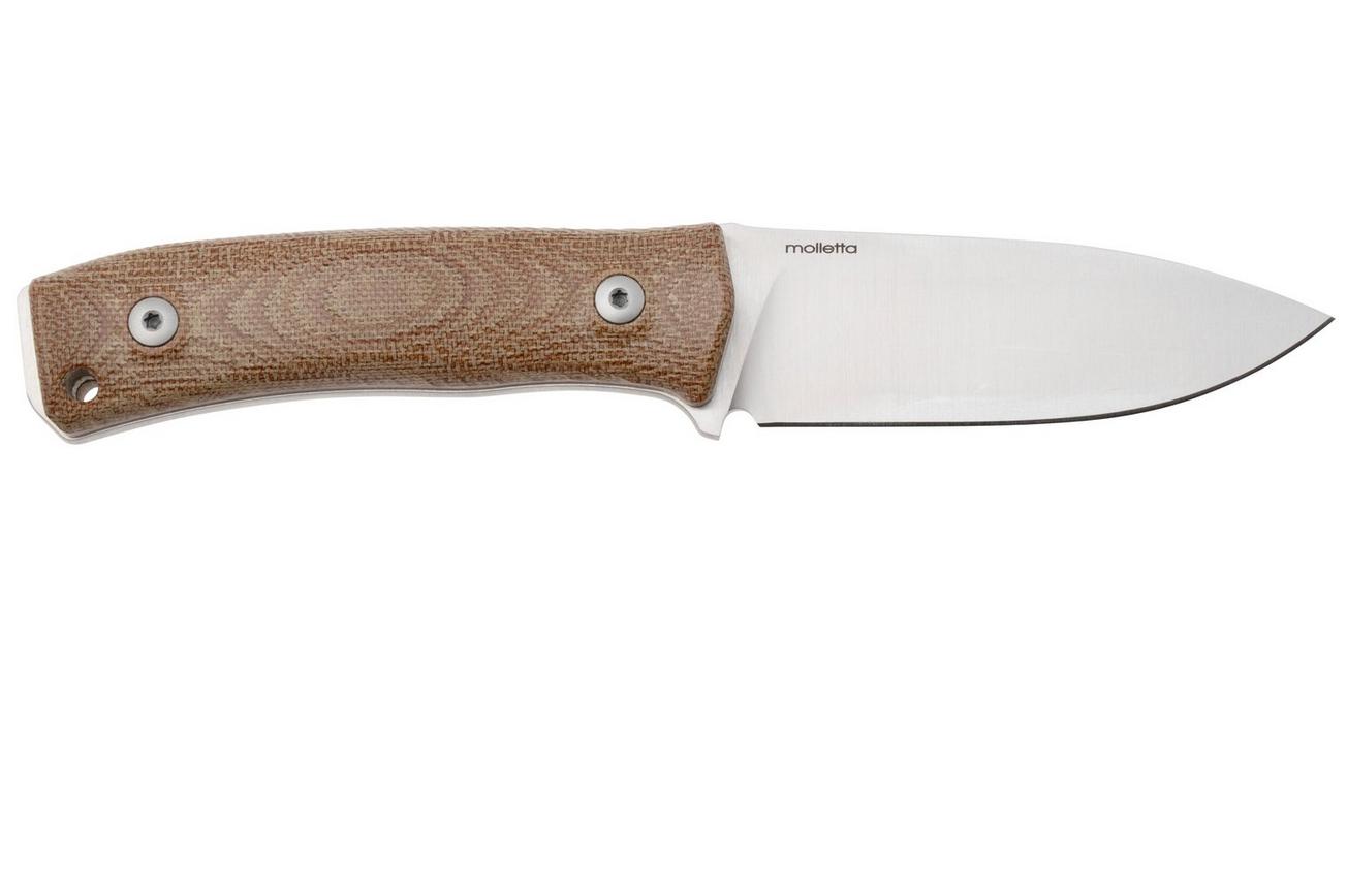 LionSteel M4-CVN M390, natural canvas micarta
