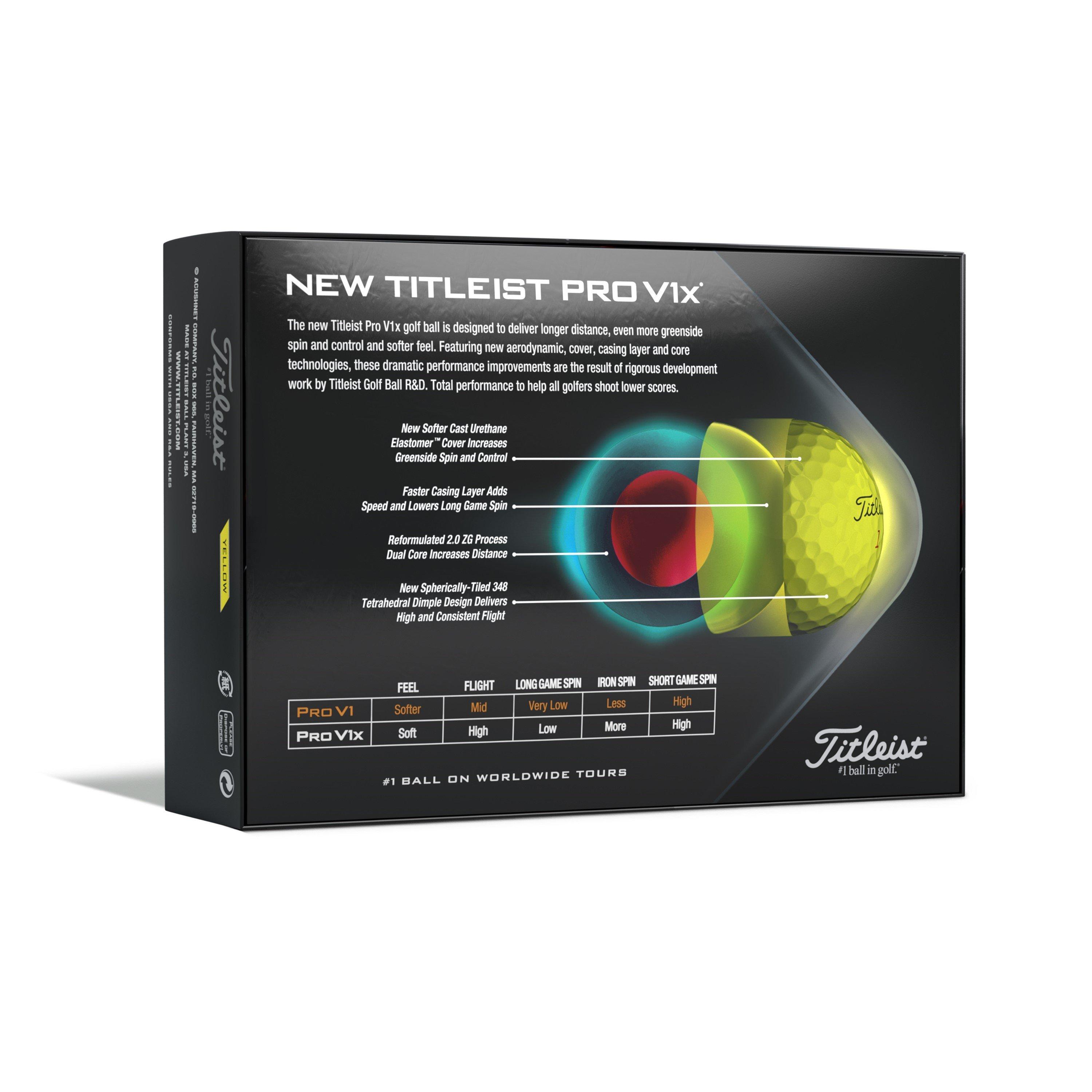 Titleist Pro V1x Golf Balls (12-ball pack)