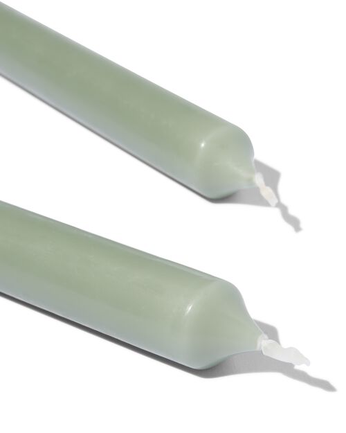 12 bougies longues Ø2.2x29 vert clair 