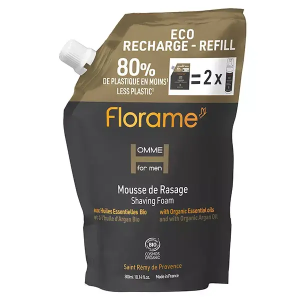 Espuma de barbear Florame Eco-Refill 300ml