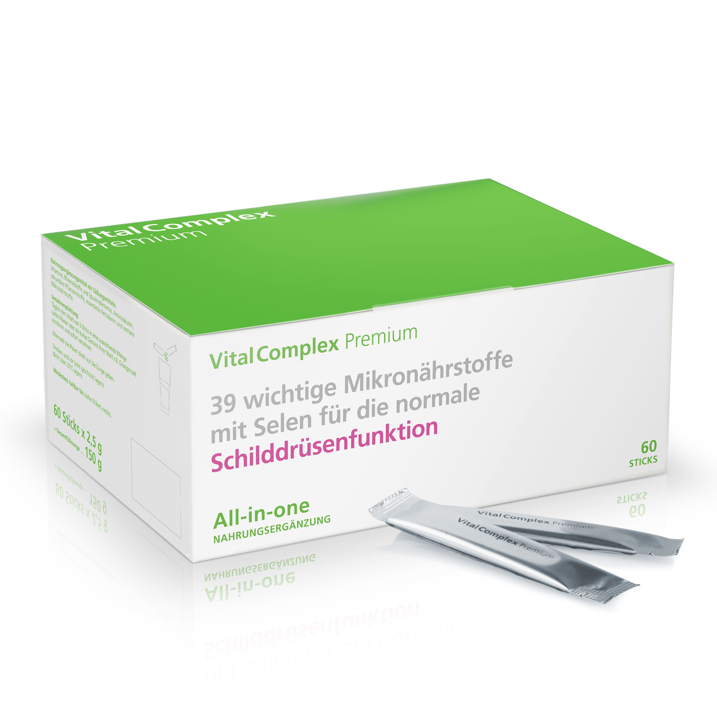 VitalComplex Premium mit Selen für die normale Schilddrüsenfunktion