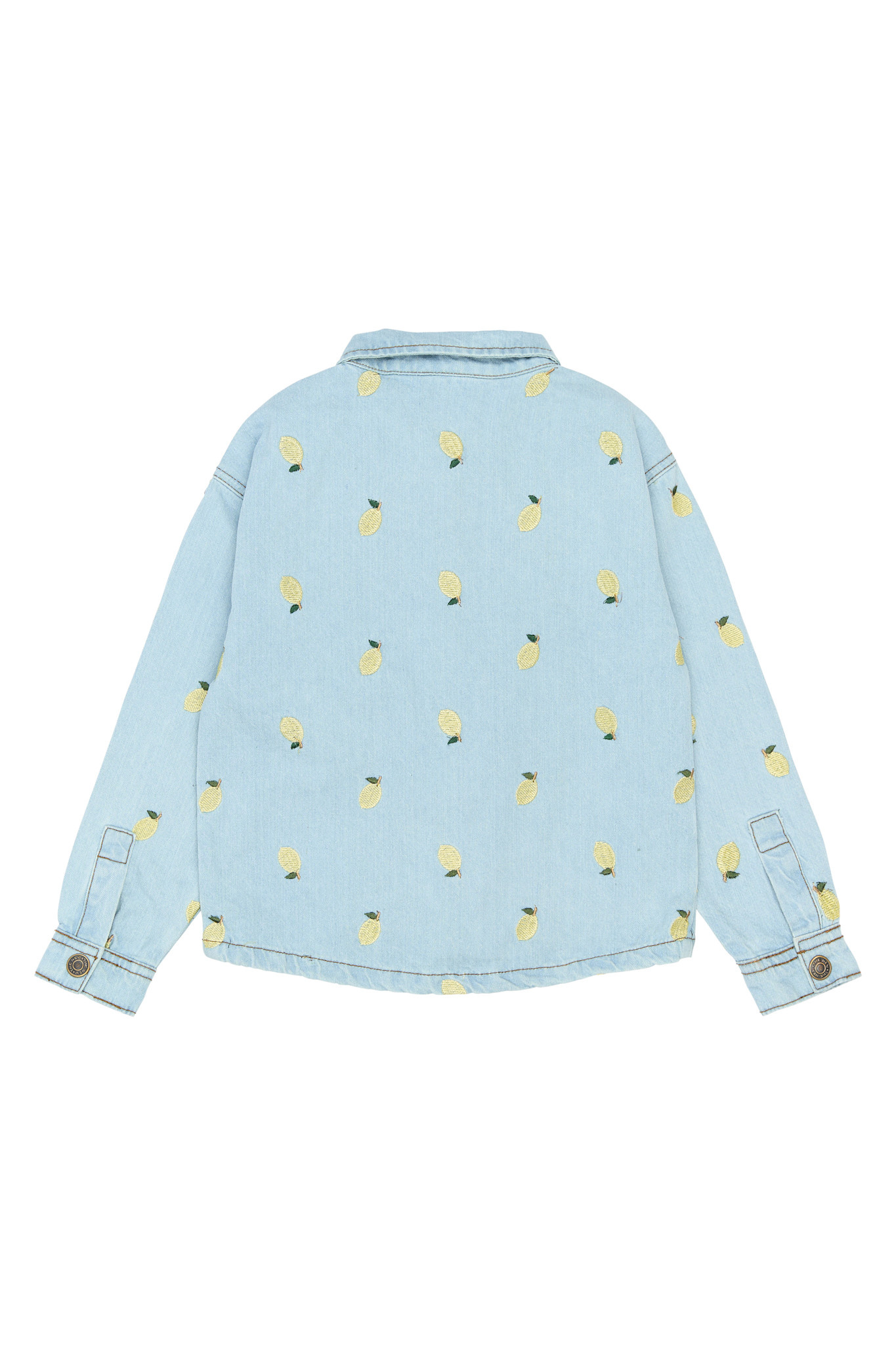 The New The New blouse Sia light blue denim emb