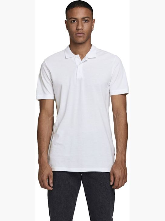 JACK & JONES Polo-Shirt Weiss