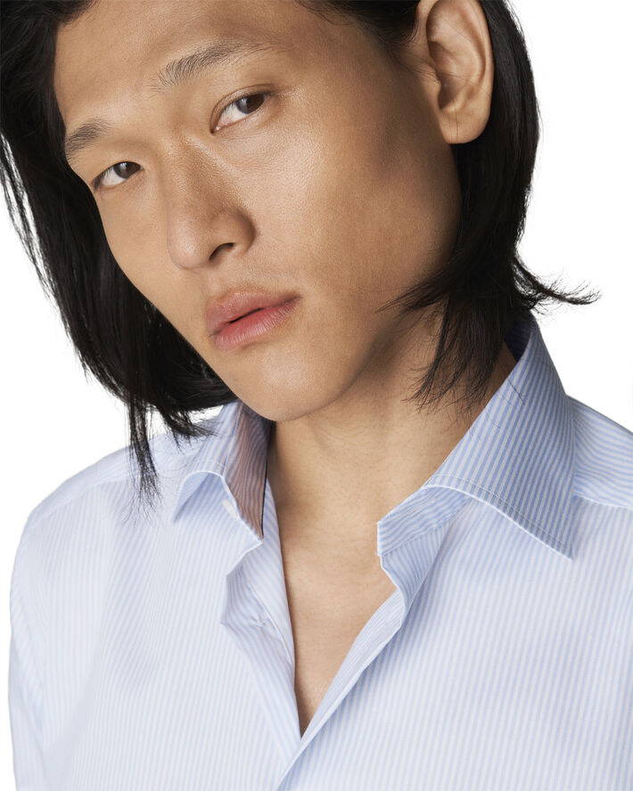 ETON Contemporary Fit Light Blue Twill Shirt Lyseblå