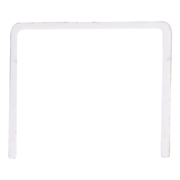 U-profiel kunststof 15x18mm wit 260cm