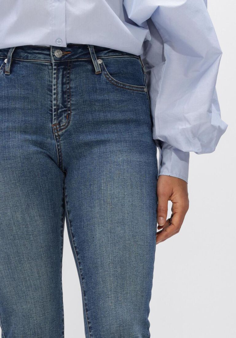 blauwe janice slim fit jeans cooper