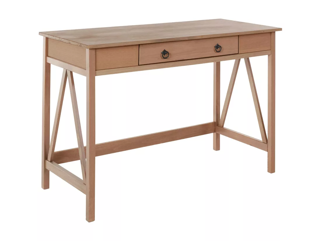 Titian | Bureau avec 1 tiroir en gris