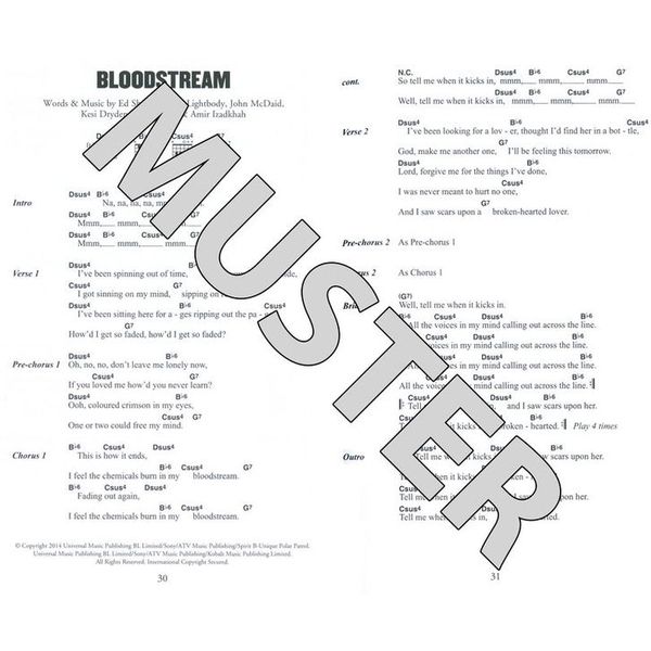 Hal Leonard Little Black Book Ed Sheeran