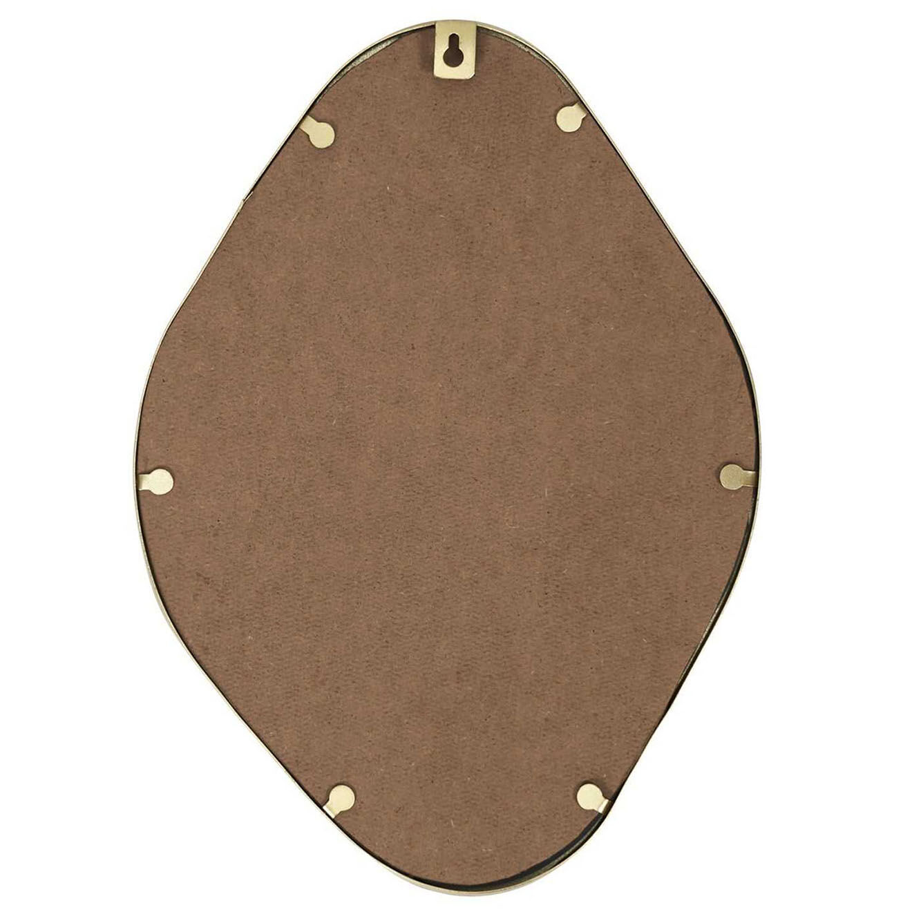 Home Deco Factory 3 Miroirs assortis contour doré - 25x34 cm