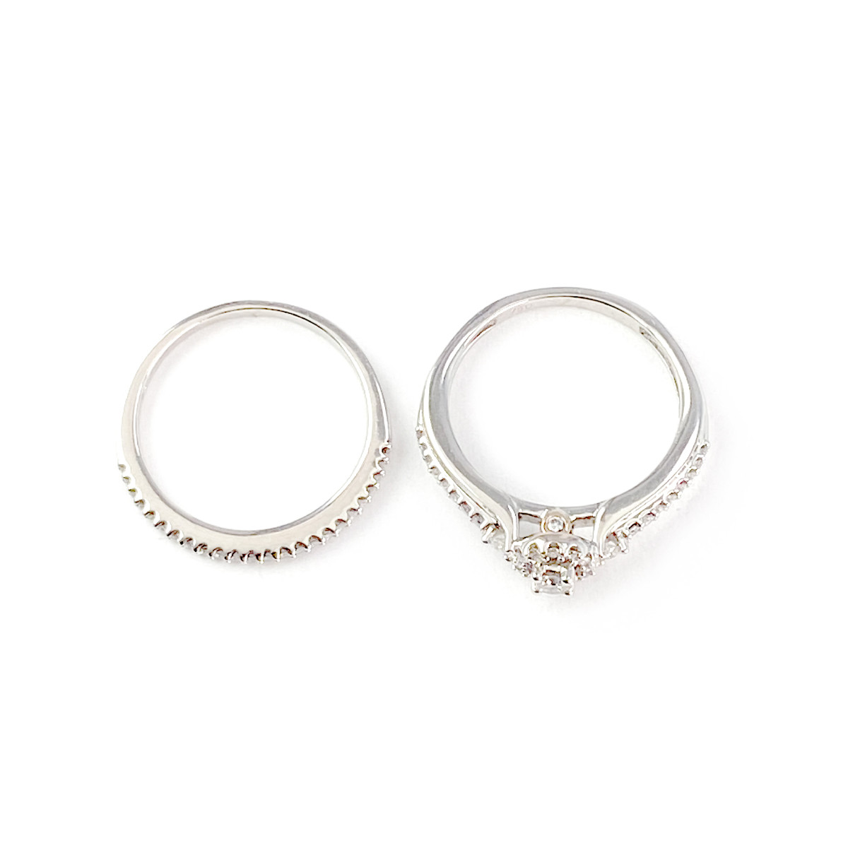Duo Bague d'occasion 2 ors 750 diamant