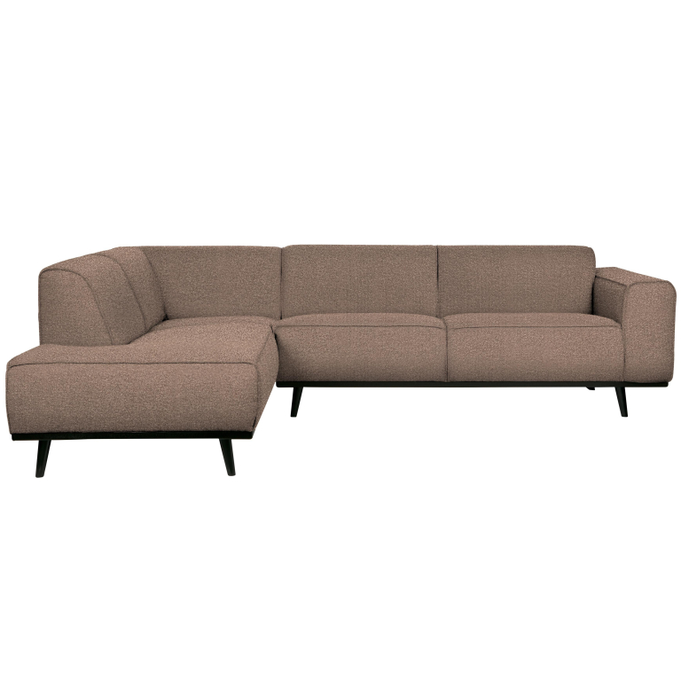 WOOOD Statement hoekbank links Boucle nougat