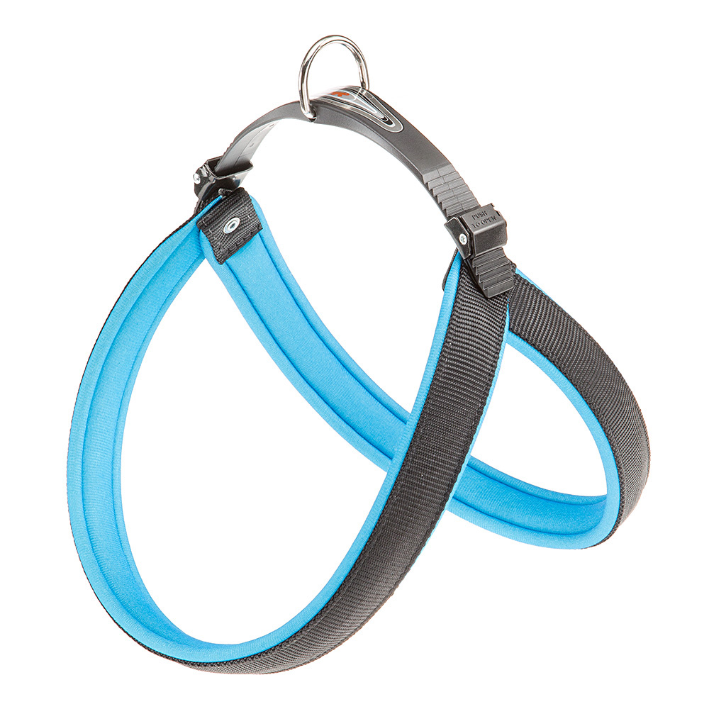Ferplast harnais ergonomique pour chiens agila fluo 9, ajustement parfait, fermeture à double micro-régulation, rembourrage