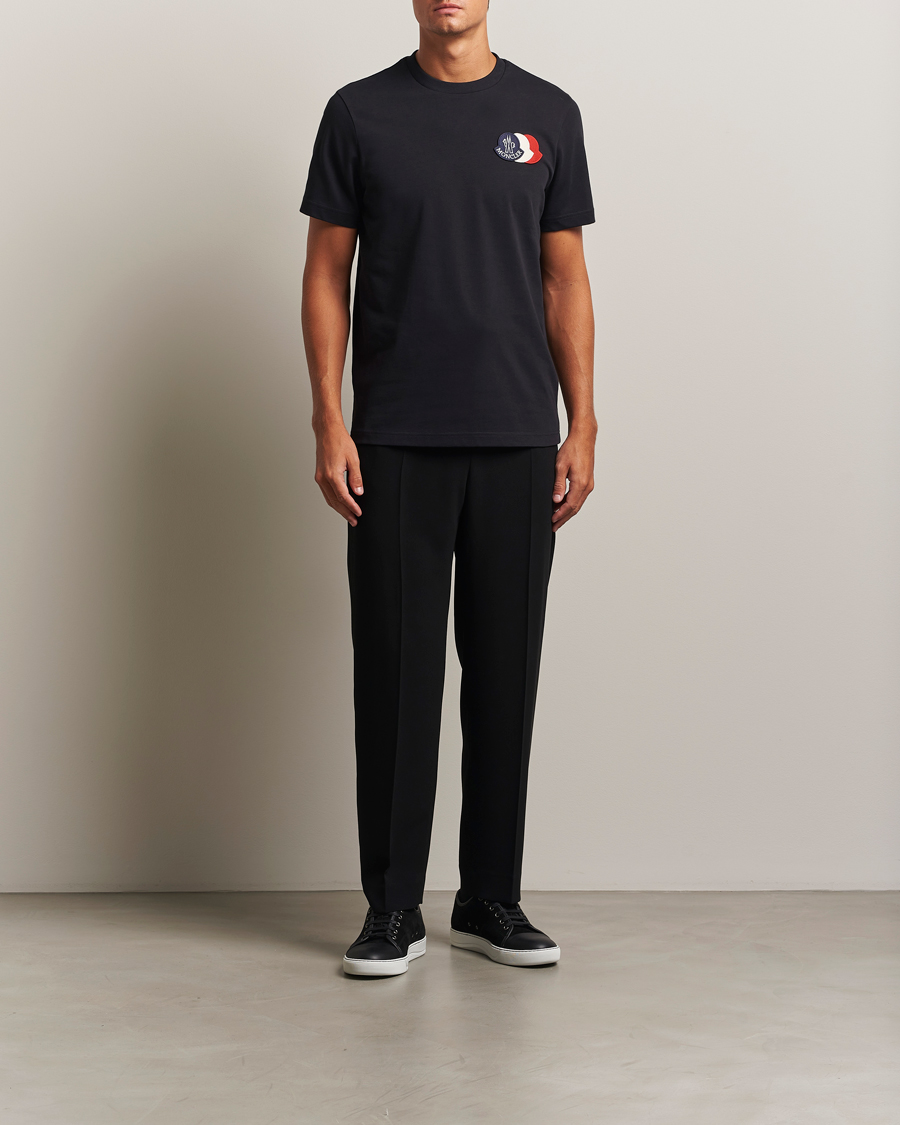 Moncler Patch Logo T-Shirt Navy