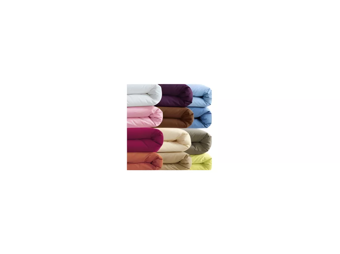 Drap Plat 1 Place Et 2 Places 100% Coton/57 Fils/cm² - Prune - 180 X 290 Cm Pour Lit 1 Place