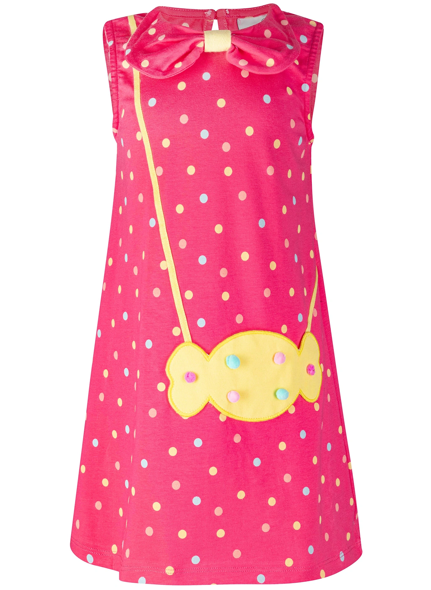 Kleid CANDY gepunktet in pink