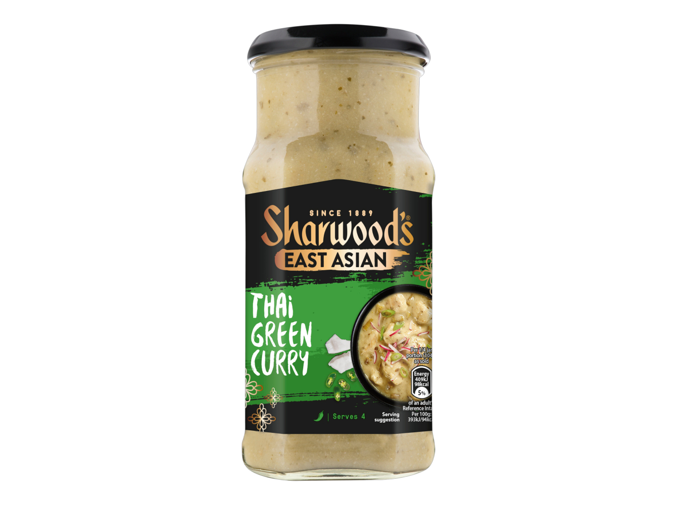 MOLHO SHARWOOD'S THAI CARIL VERDE 415G