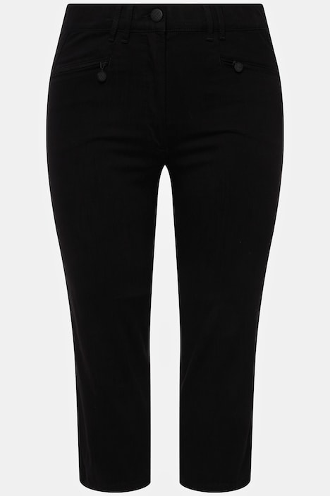 Hose Mony, wadenlang, Zipptaschen, Stretch