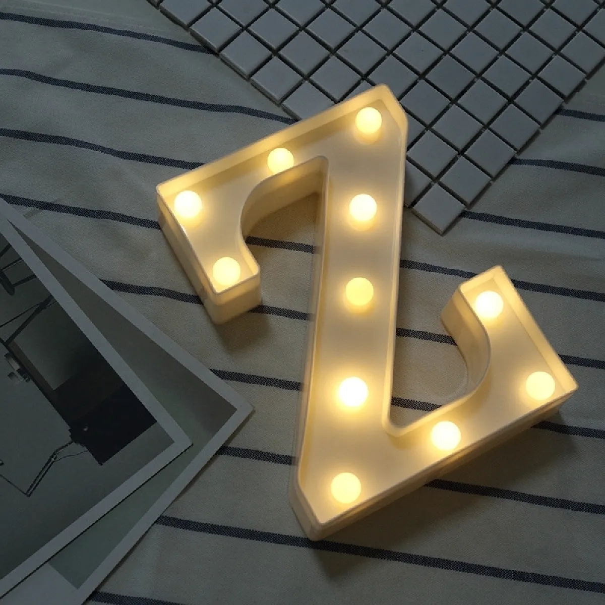 Wewoo Guirlande Lumière Alphabet Z - Accrochante
