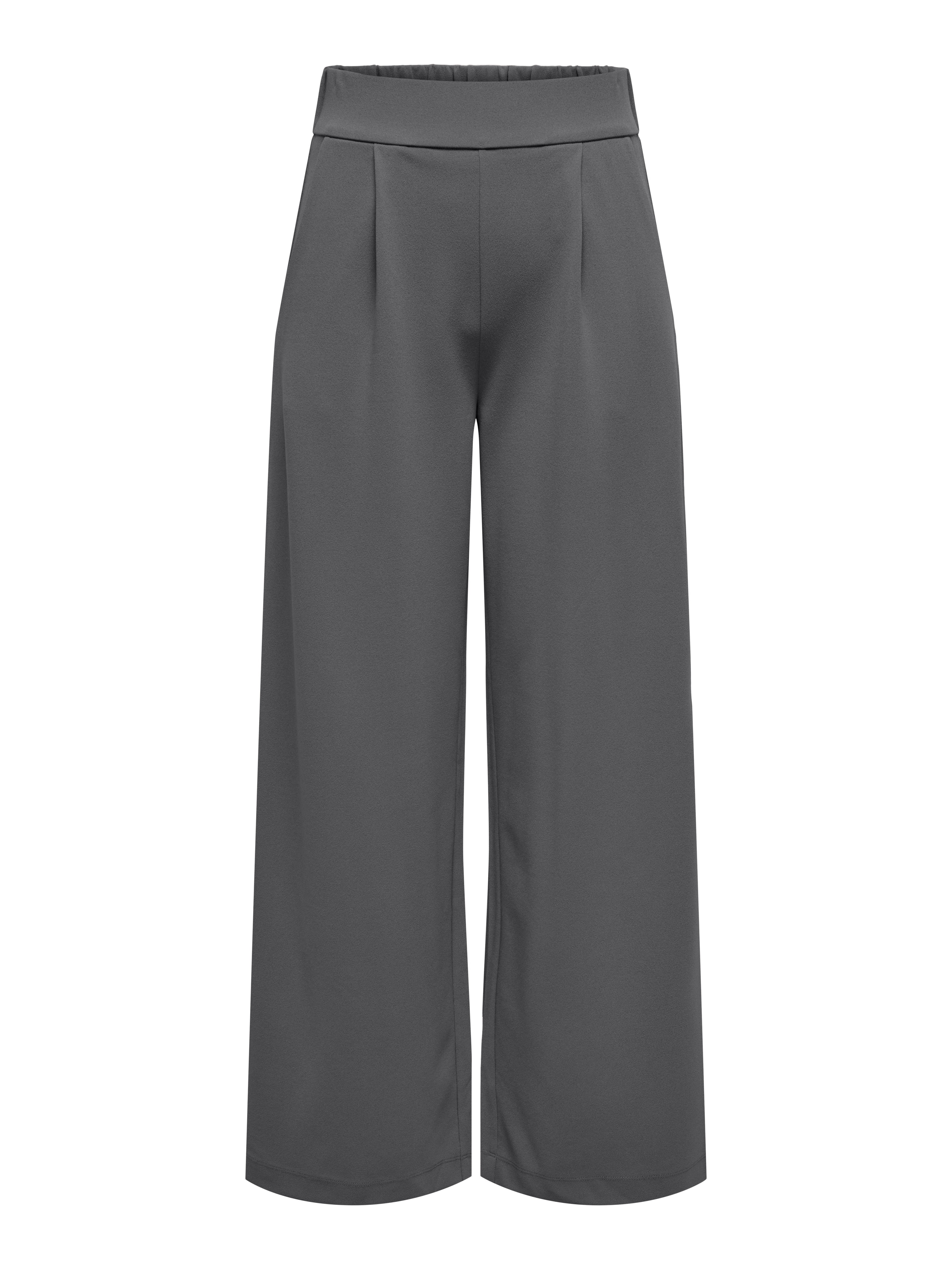JDYGEGGO Hohe Taille Normal geschnitten Klassische Hose Thunderstorm