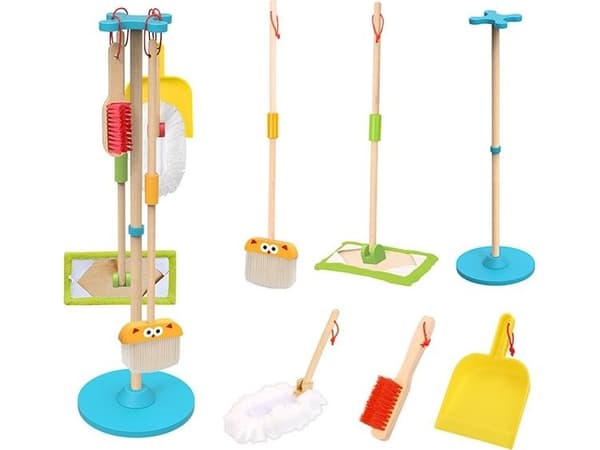 Tooky Toys TOOKY TOY Tresett med rengjøring for barn 6 el.