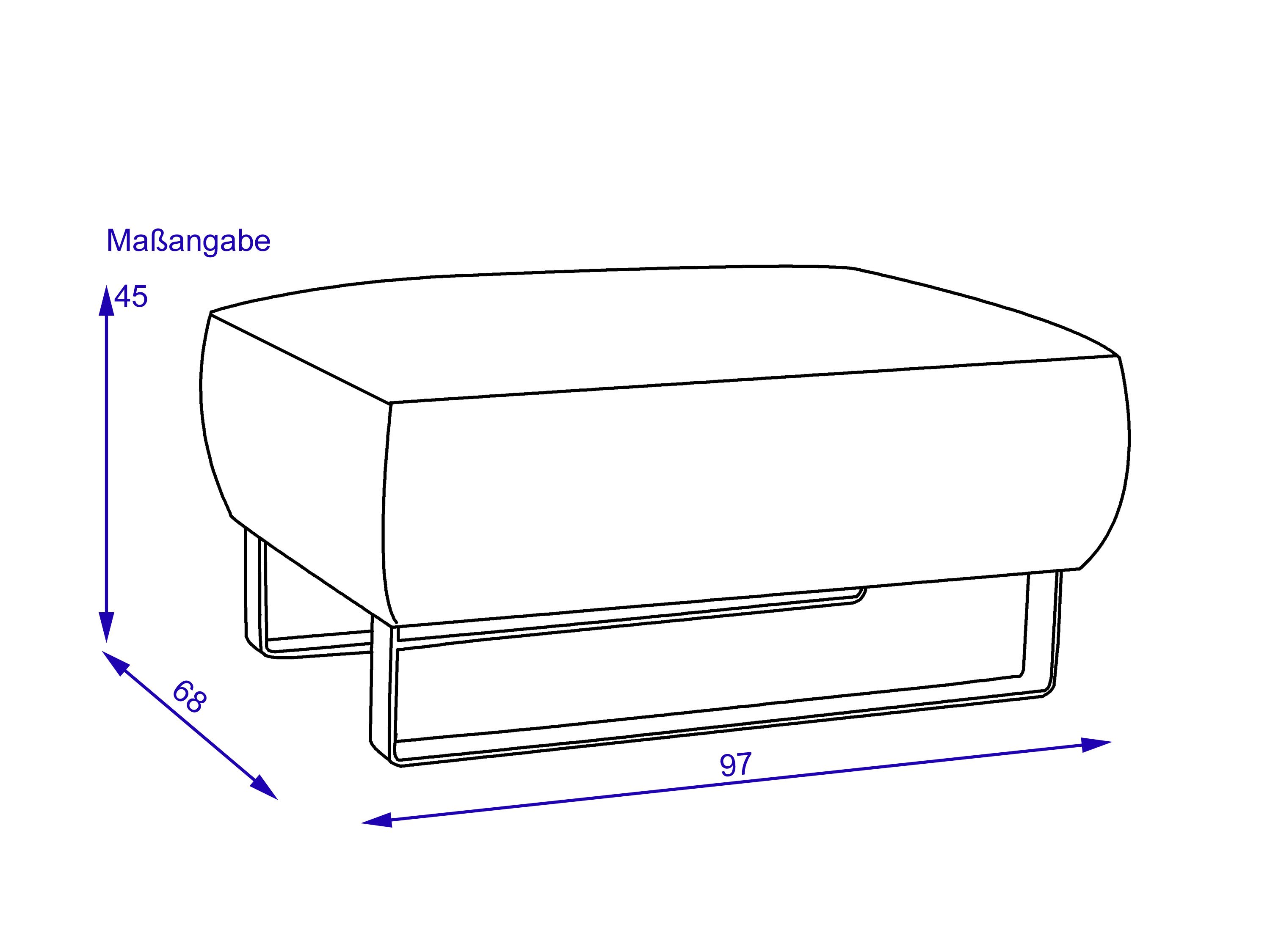 Hocker IMANI 86 hellgrau