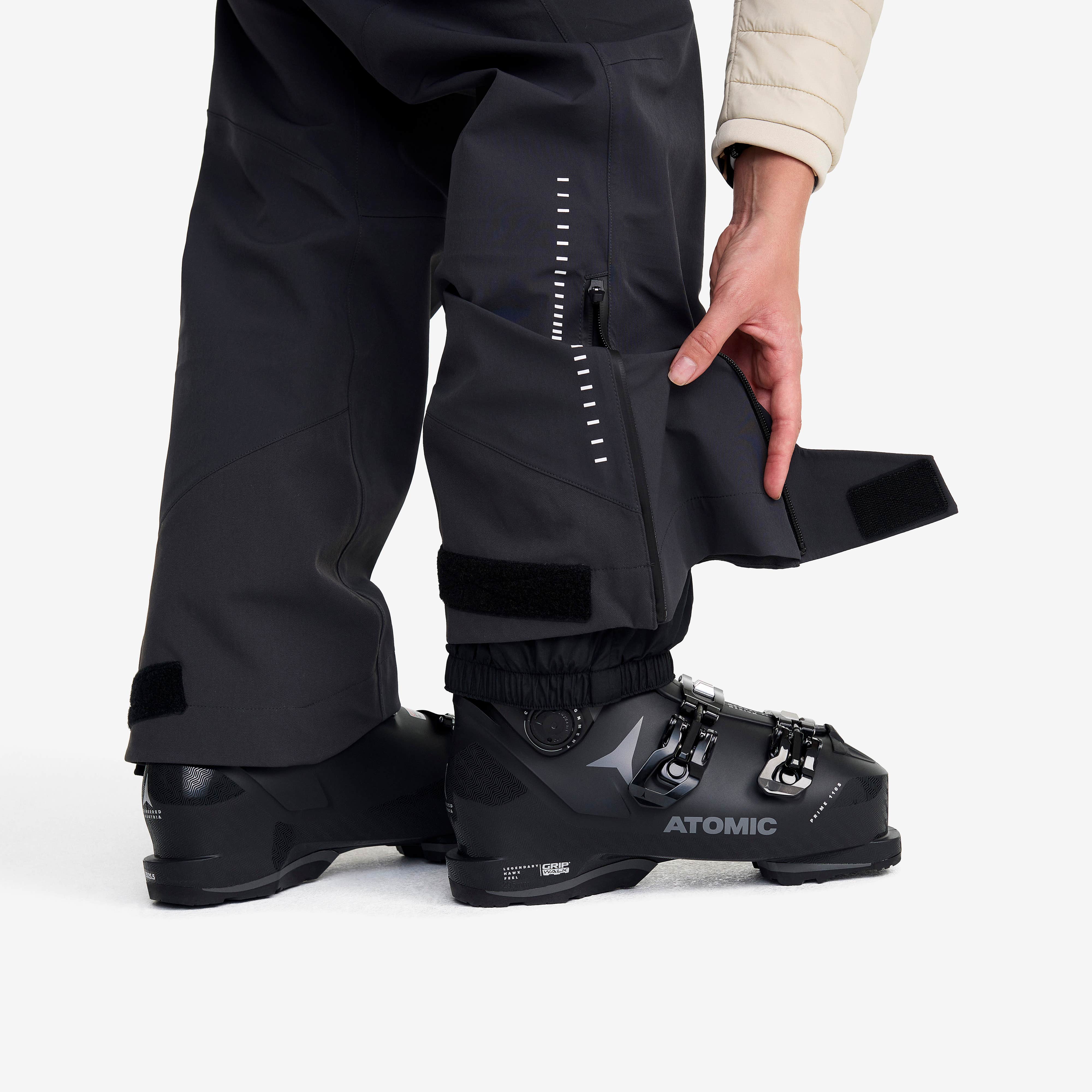 Atlas 3L Ski Bib Pants Dame Anthracite