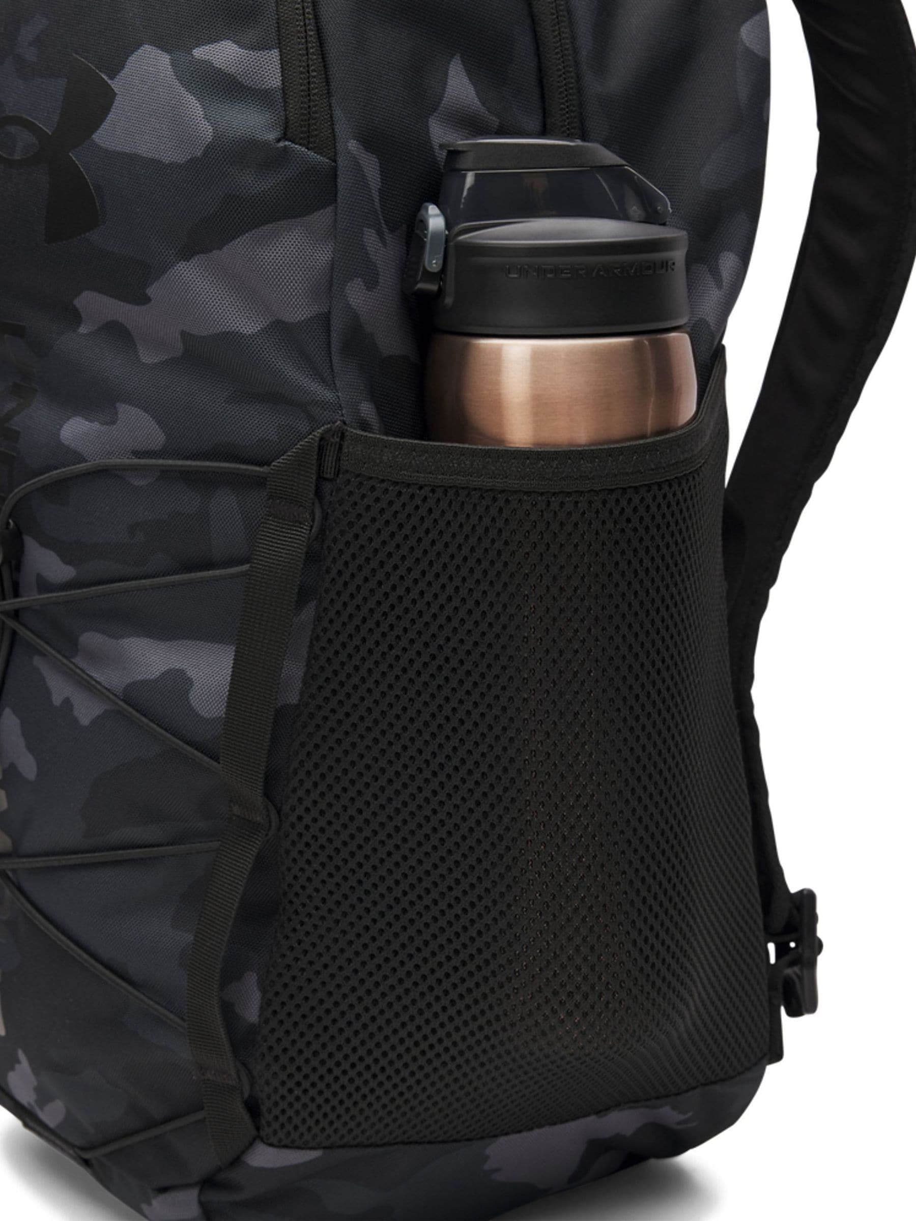 Zwart chroom - Under Armour Hustle Sport 6.0 Rugzak