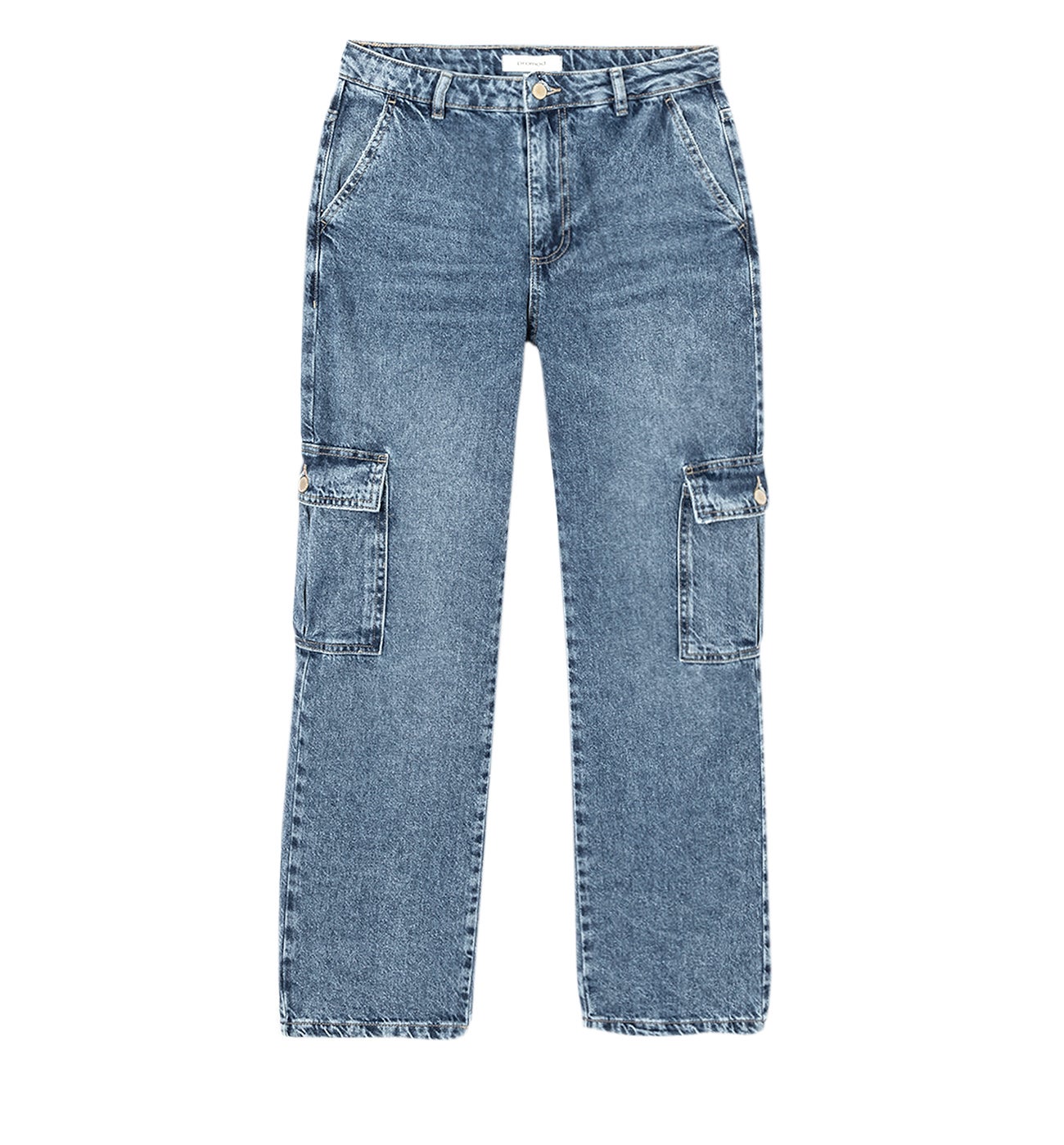 Jean cargo large Femme - Jean moyen