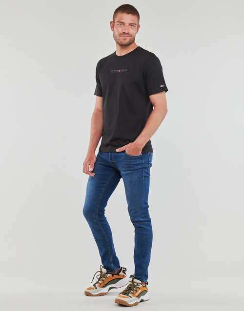 Tommy Jeans - TJM CLSC SMALL TEXT TEE - Noir
