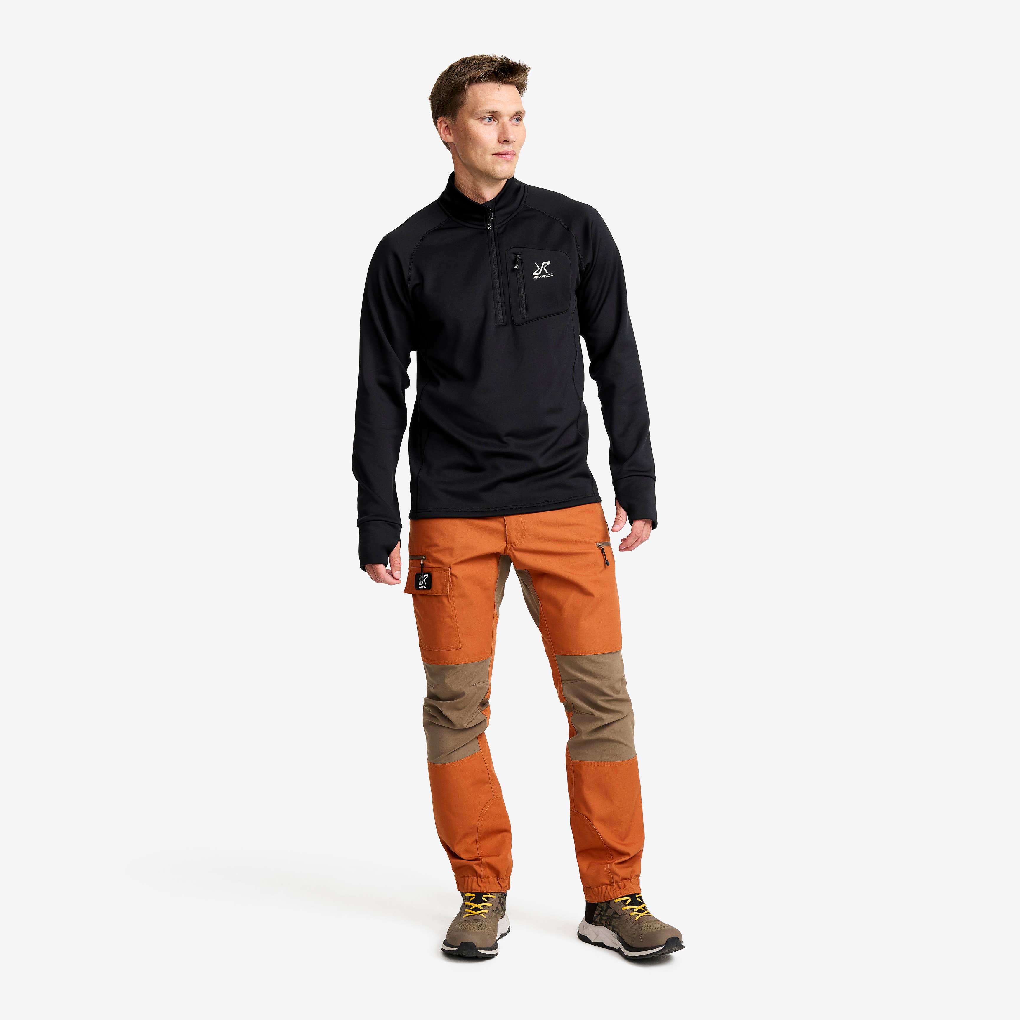 Evolution Half-zip Stretch Fleece Herre Black