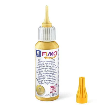 FIMO® liquid 8050 Ofenhärtendes Flüssig-Gel 50 ml, gold