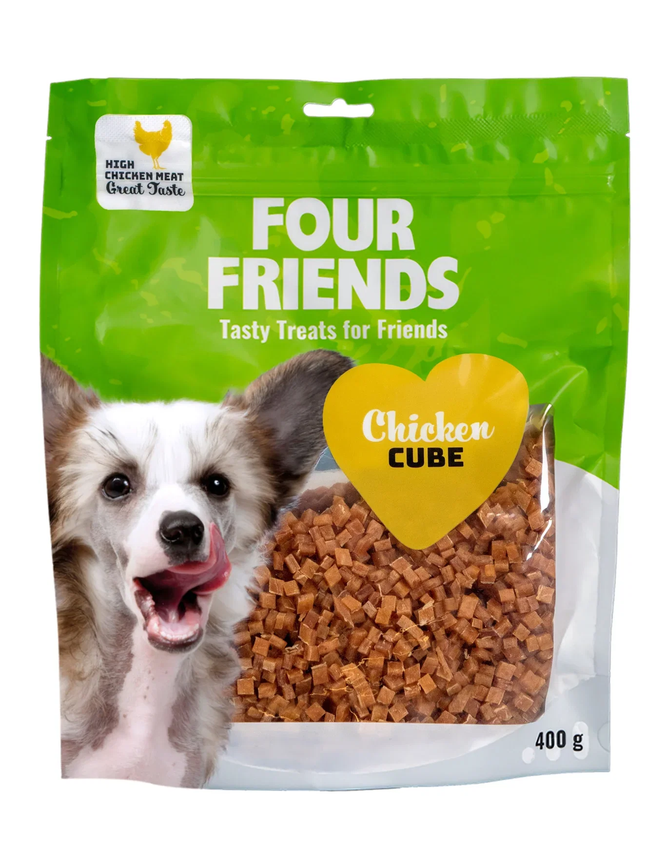 FourFriends Hundegodteri Cube kylling FourFriends 400 g