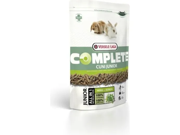 Versele-Laga Cuni Junior Complete, Snack, 1,75 kg, Kanin, Vitamin A, vitamin C, vitamin D3, vitamin E, Kobber, Jod, Jern, Mangan, Selenium, Zink, 17%