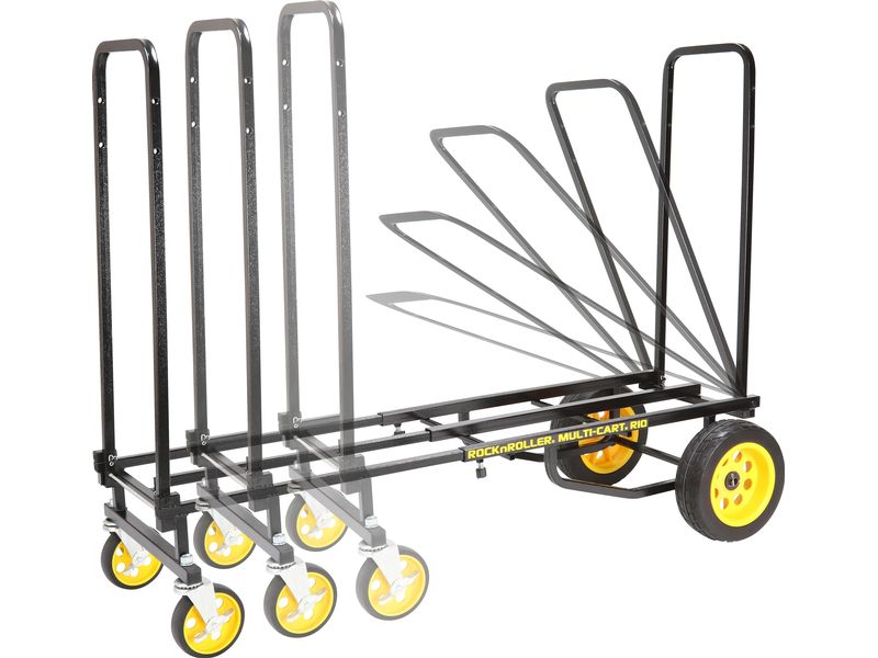 RockNRoller Multifunktionswagen R10RT Tragkraft 226 kg Faltbarer 8-in-1-Multifunktionswagen