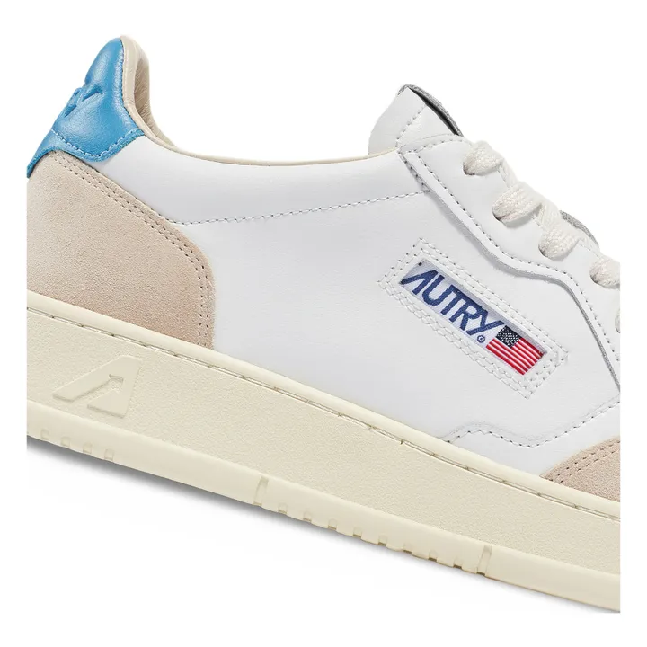 Autry Baskets Medalist Low Cuir/Suede | Bleu Clair