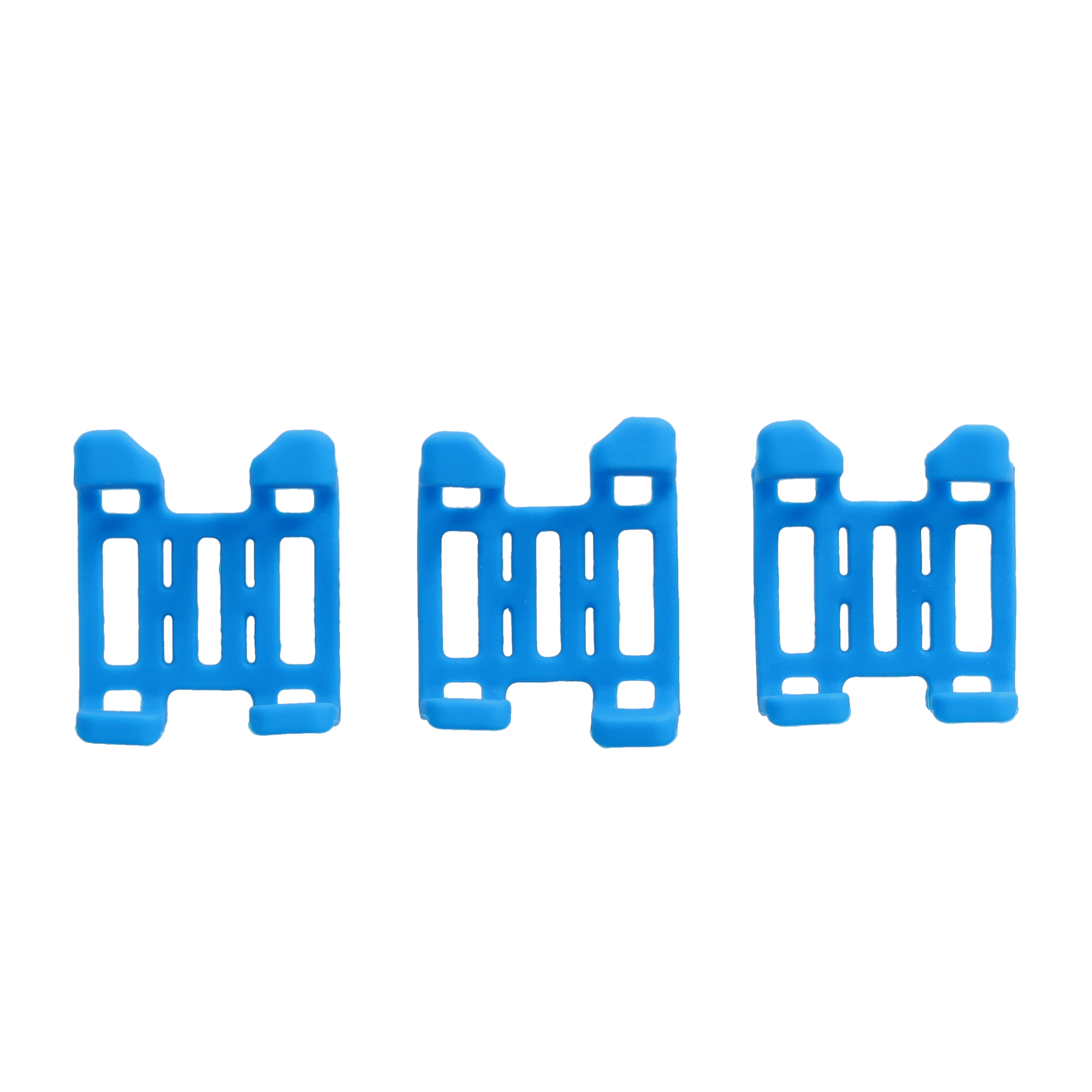(3er Set) GPS DOG 4 Rubber Clips Hunde Pet Tracker Haustier Halsband Zubehör (TRNJACLB3) - Blau