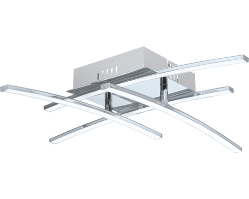 LED plafondlamp 18W 2450 lm 3000K 50x50 cm Nevado chroom