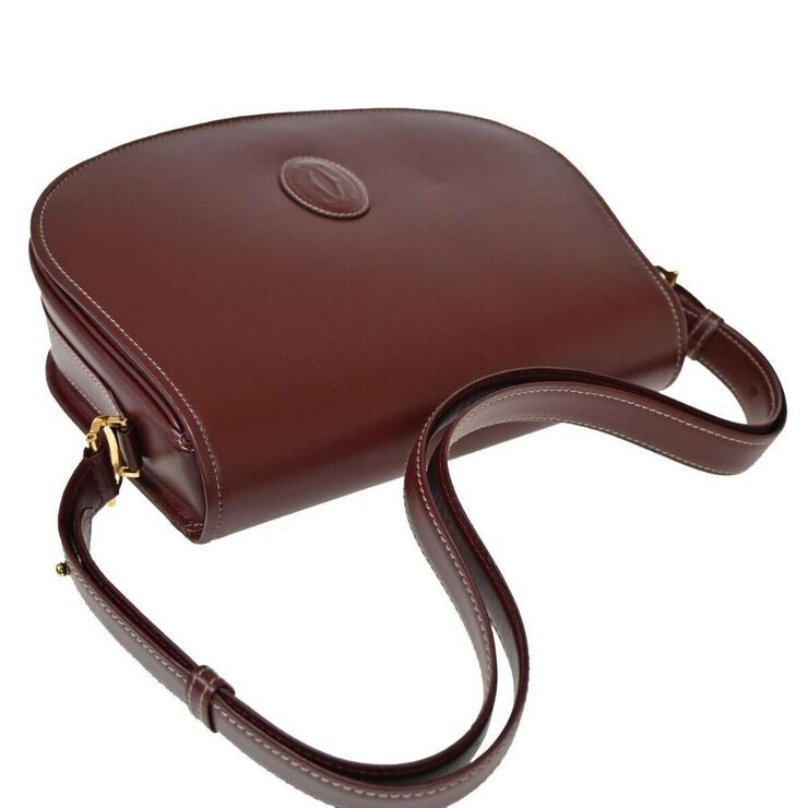 Cartier Vintage Cartier Shoulder Bag Burgundy