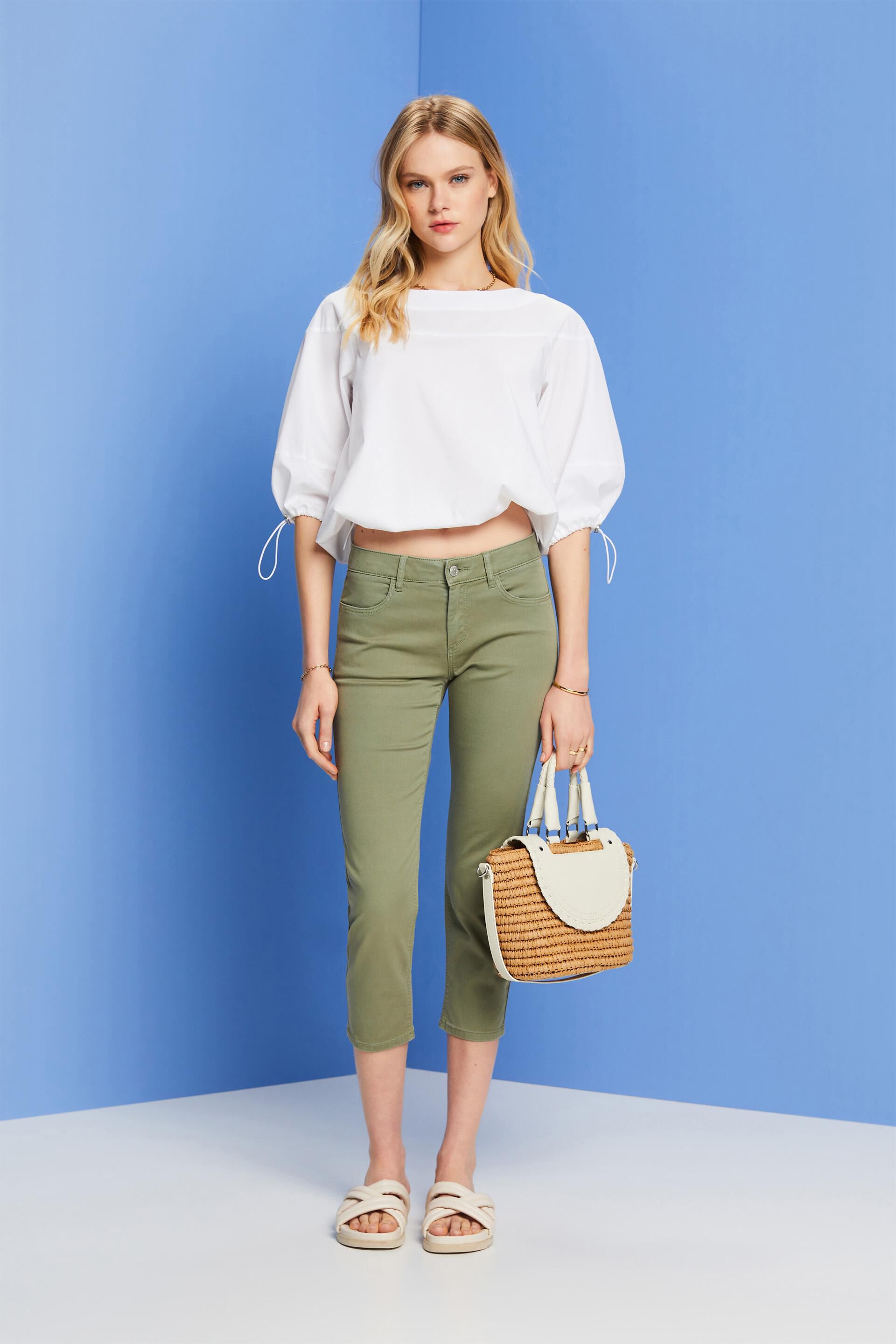 Pantalon corsaire en coton bio
