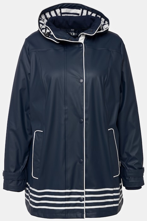 HYPRAR Regenjacke, wasserabweisend, A-Linie, Kapuze