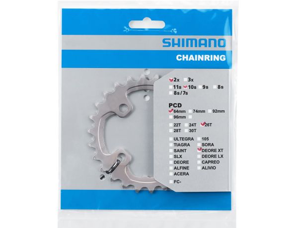 Shimano XT M785 10-Speed Klinge, 26T