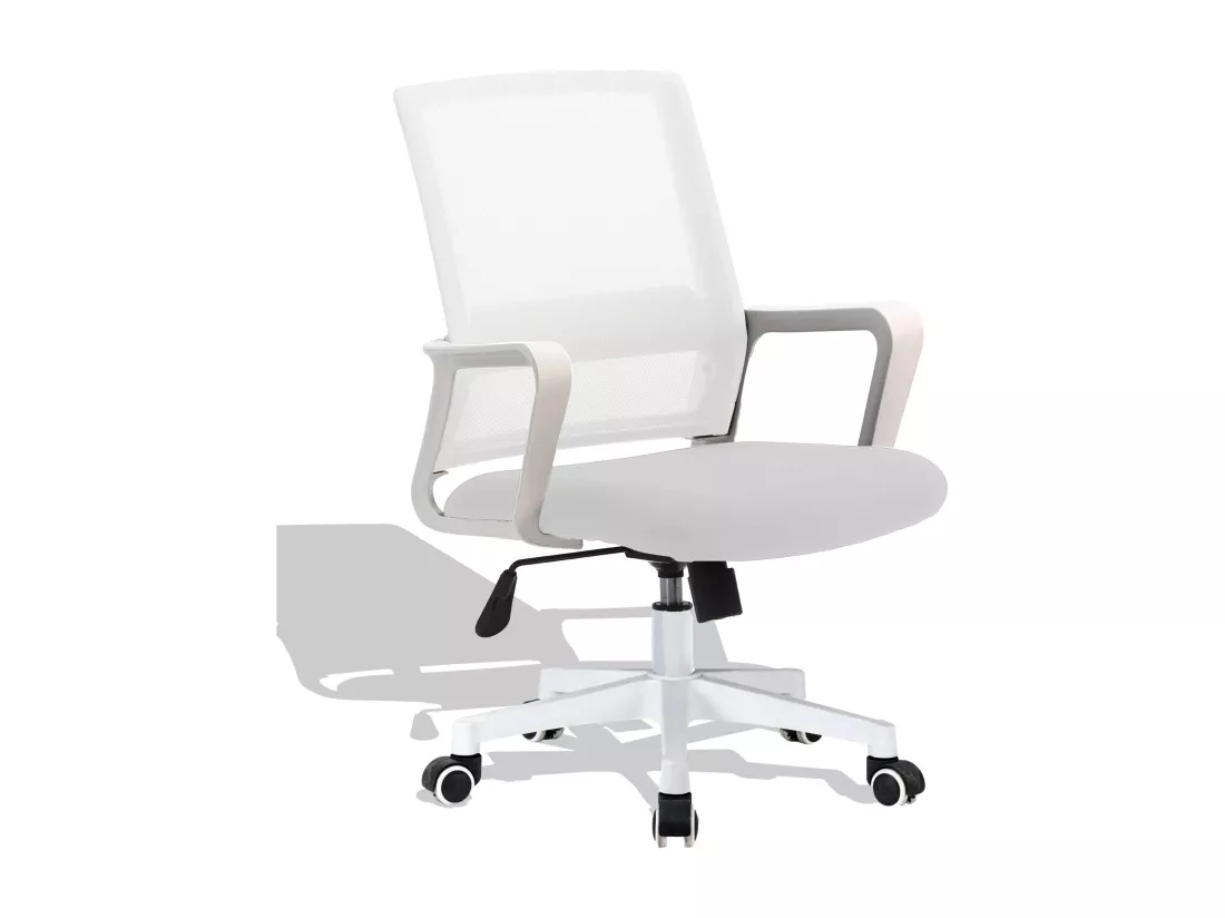 Chaise de bureau en tissu Mesh - Mars - Noir