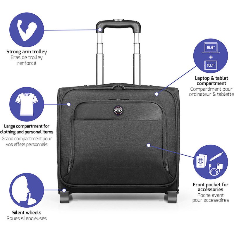 PORT DESIGNS Trolley pour ordinateur portable 15,6’’