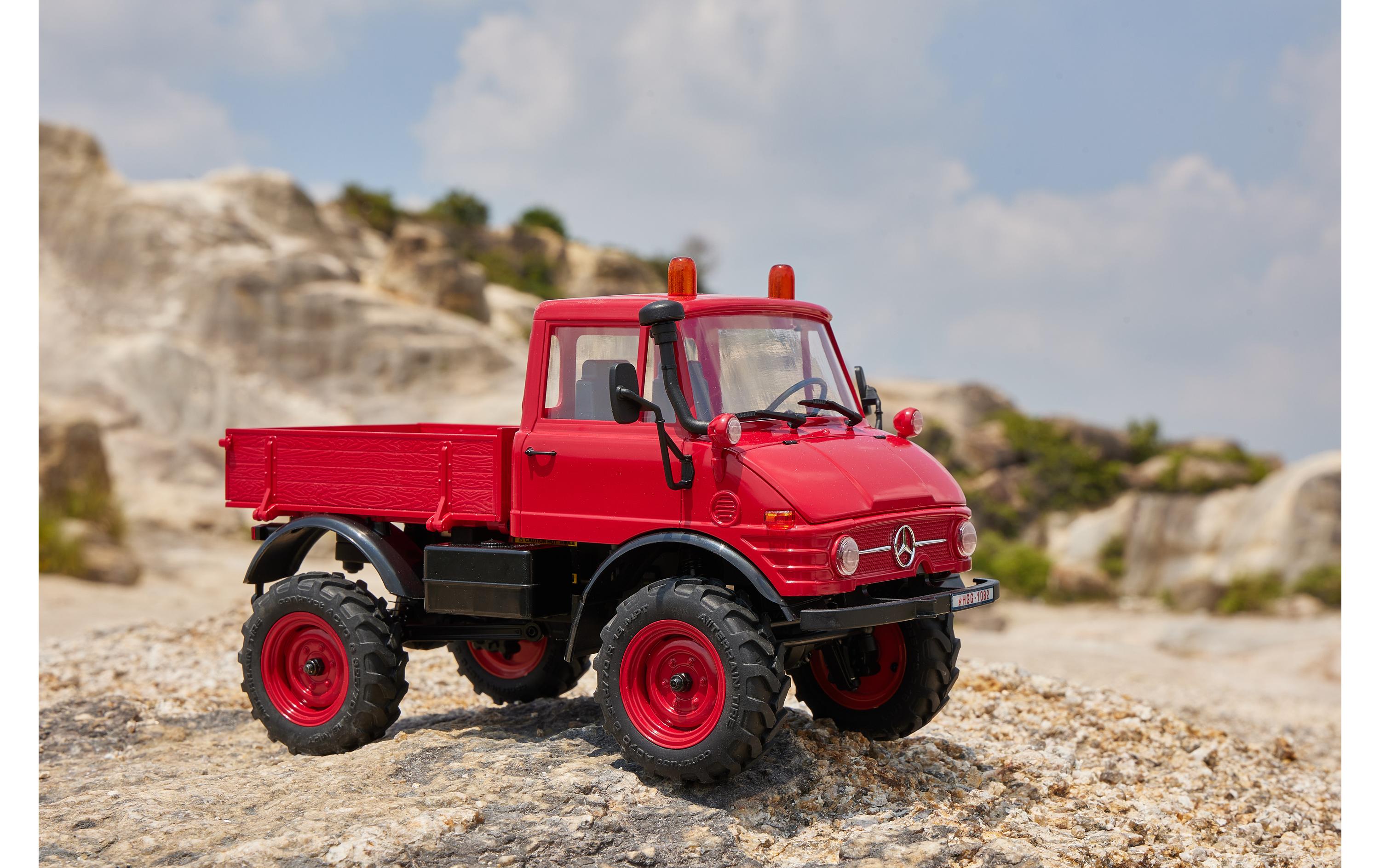 Scale Crawler FXC24 Unimog 421 Rot, RTR, 1:24<br>FCX24 Mini Rock Crawler mit detaillierter Unimog Karosserie und 2-Gang Getriebe