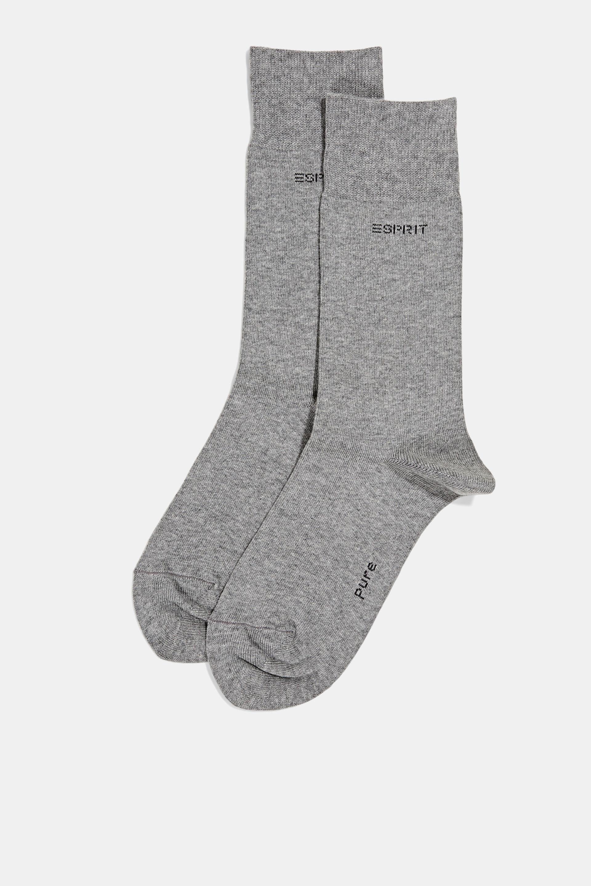 Lot de 2 paires de chaussettes en coton biologique mélangé